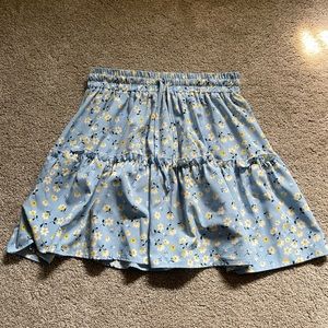 Women’s Blue Daisy Skirt, Size M/L